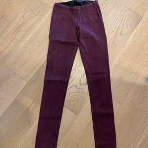 Sold Design Labs Pull On Skins Skinny Burgundy
